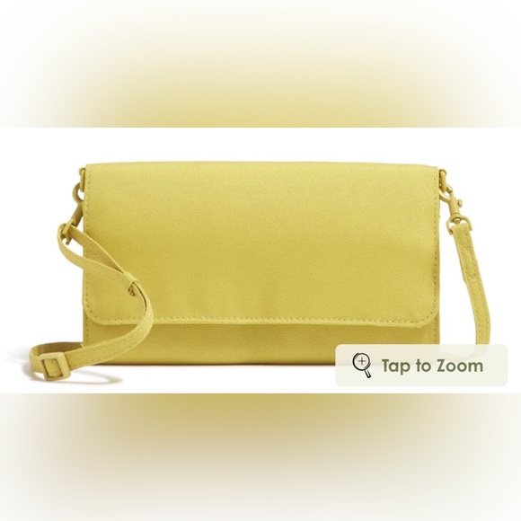 Vera Bradley Handbags - Vera Bradley Wallet Crossbody
in Polyester Golden Olive